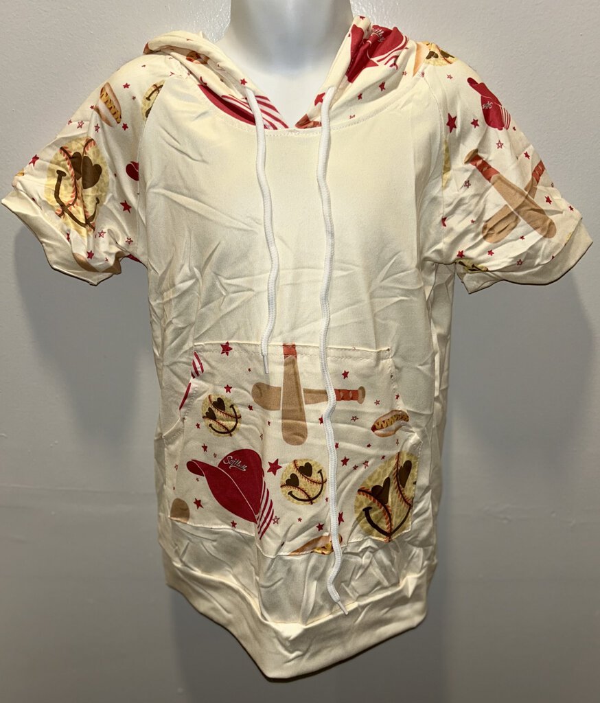 Softball Hotdog Hooded Tee