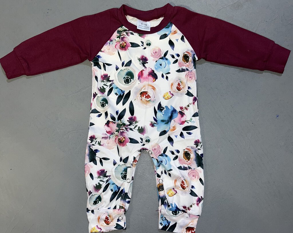 Rose Floral Romper