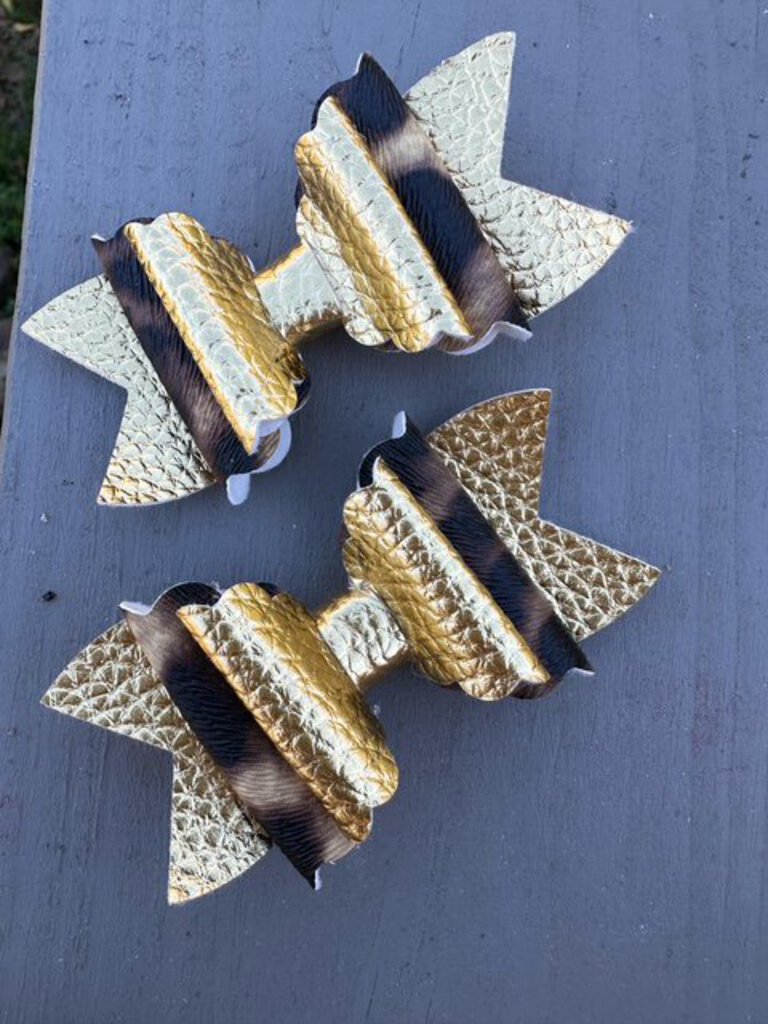 Gold and Cheetah Piggies