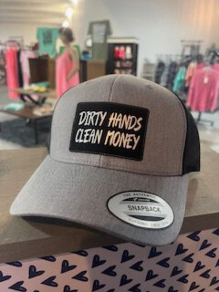 Dirty Hands Clean Money Snapback Hat