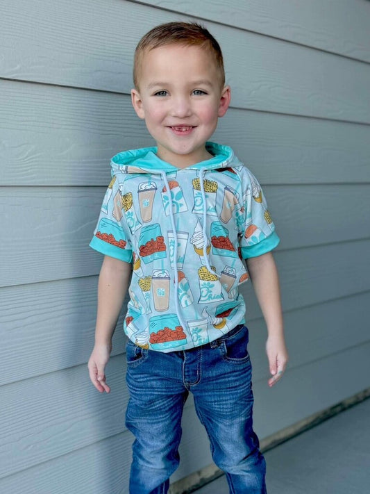 CFA Teal Hooded Shirt