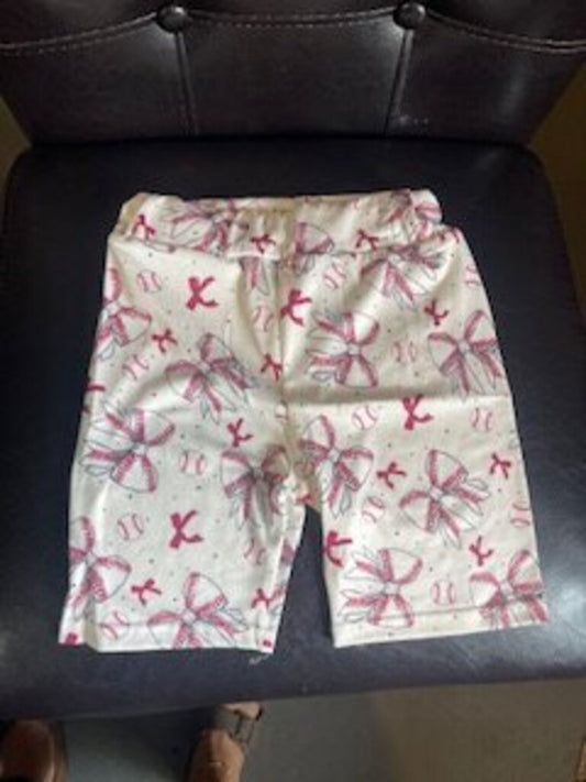 Baseball Bow Biker Shorts