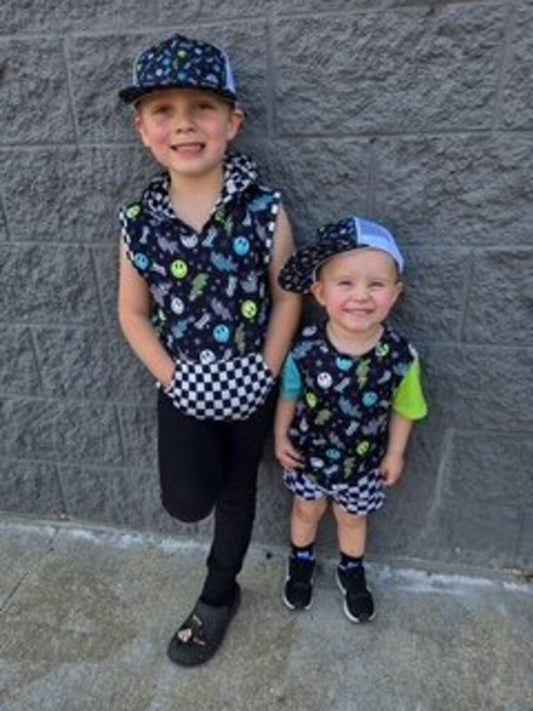 Smiley Checkered Tee