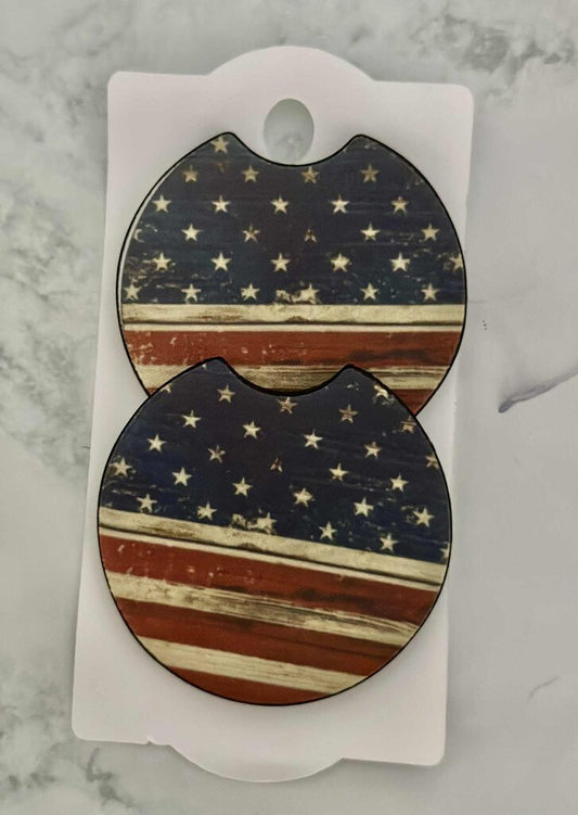 American flag coasters