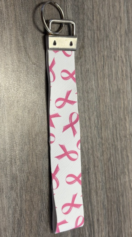 Cancer leather keychain
