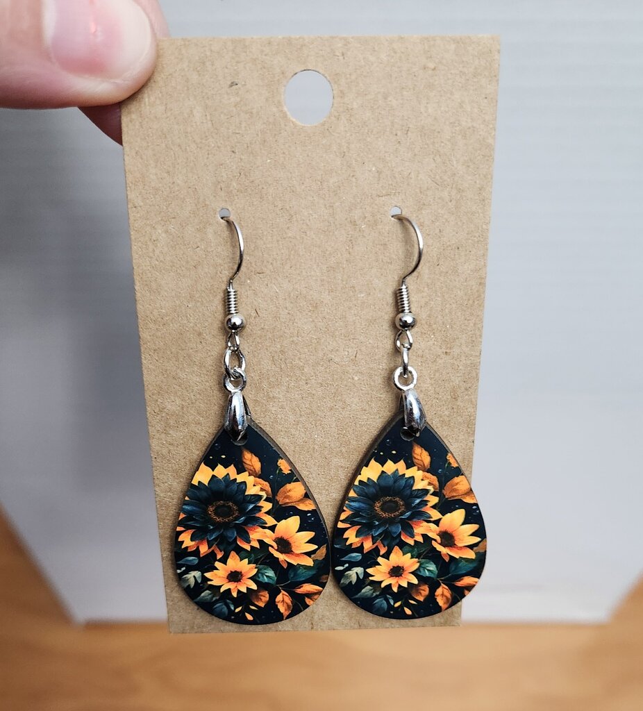 BlckYlw Floral TD earrings