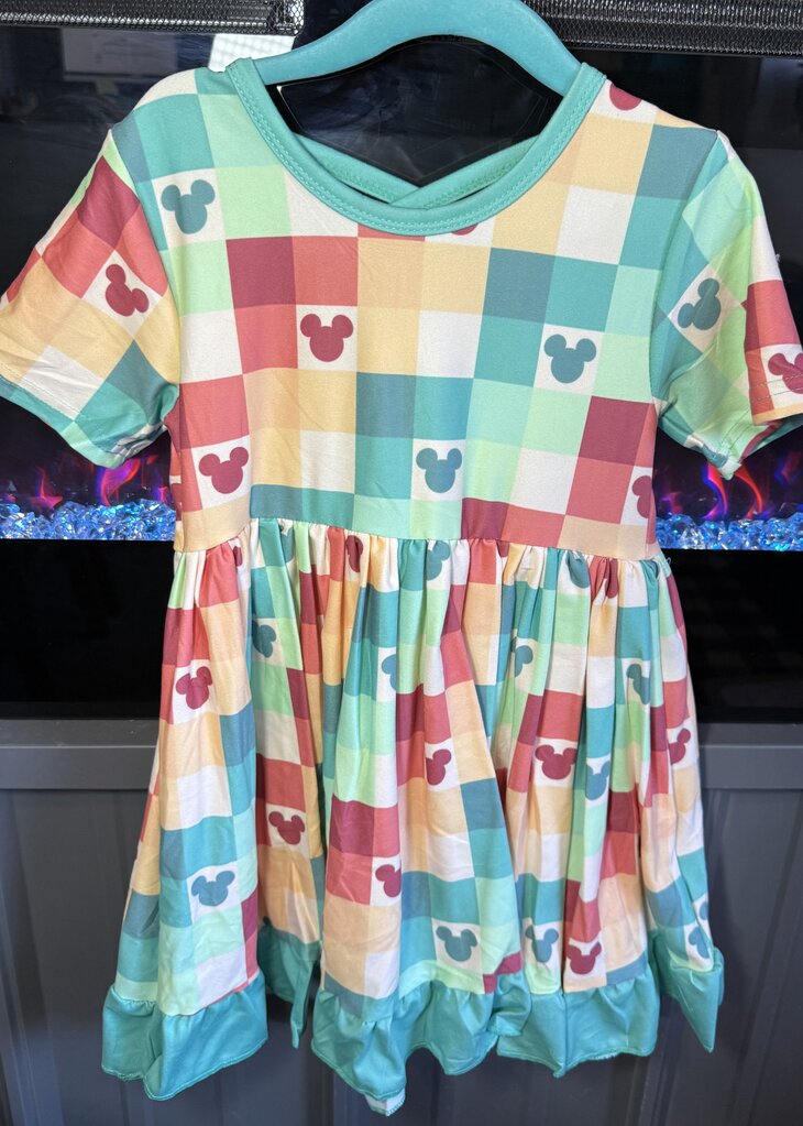 Mouse Checkered Dress