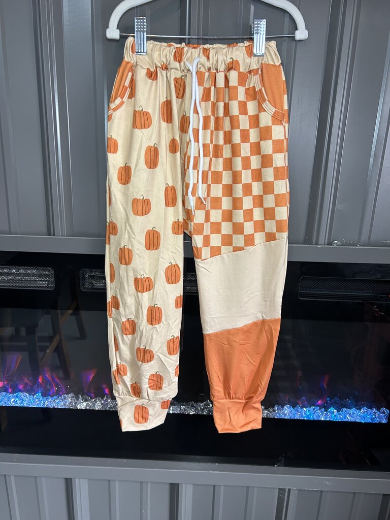 Pumpkin Check Joggers