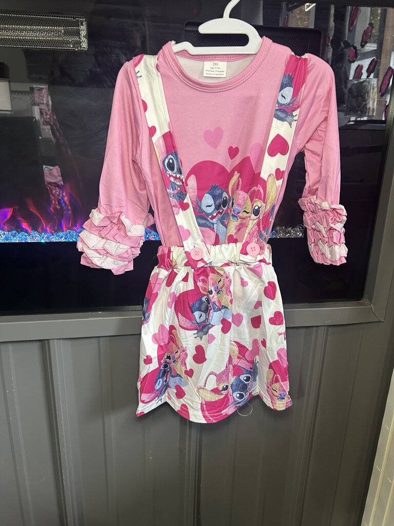 Stitch & Angel Skirt Set