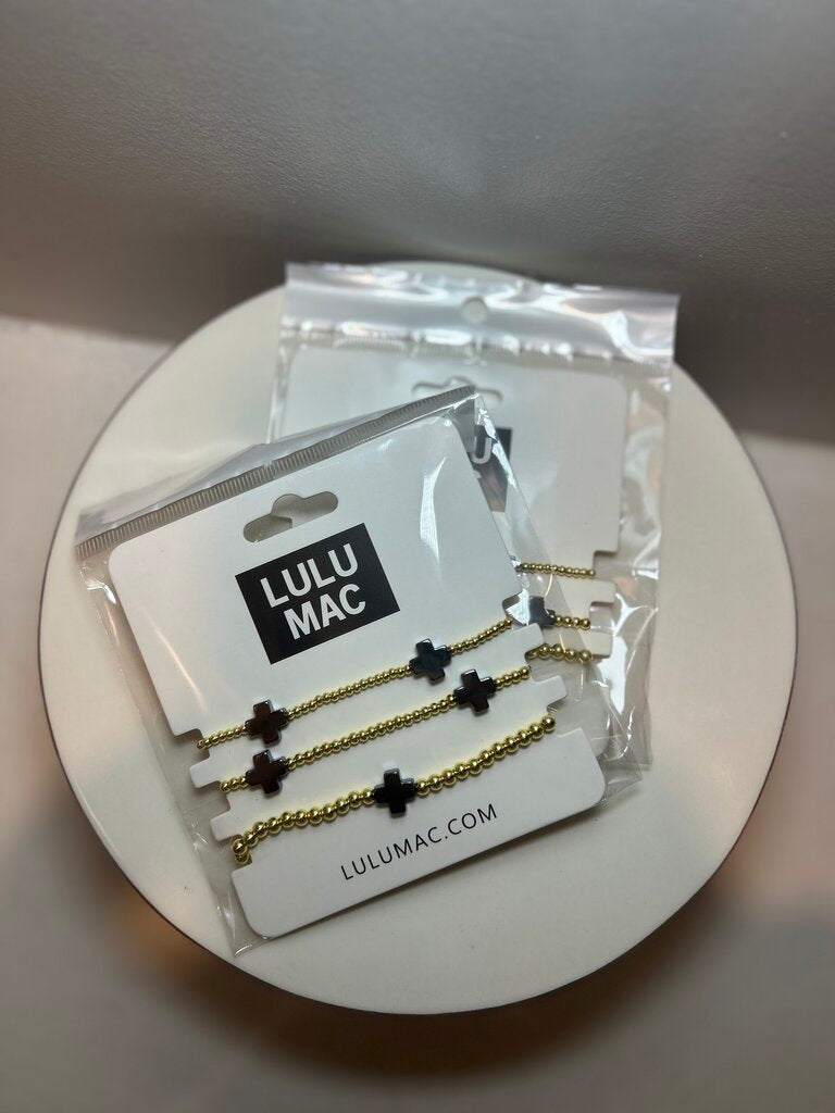 Lulu Mac Stacker Bracelet (black)