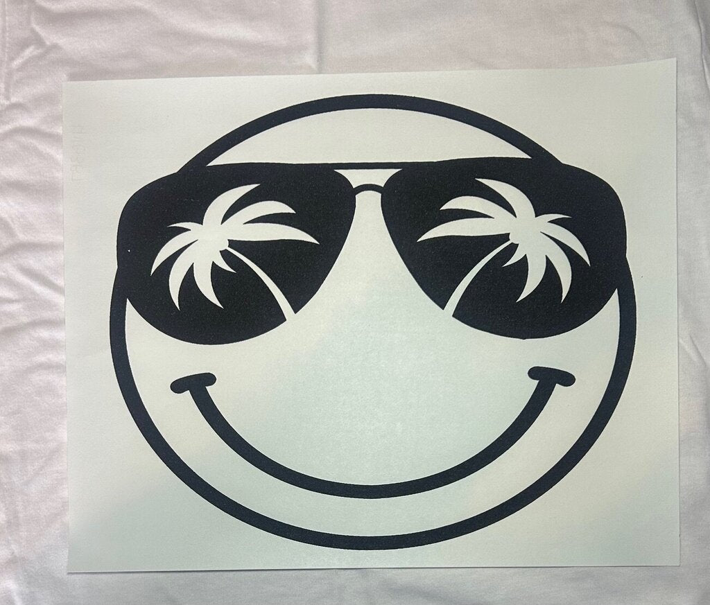 Palm Tree Smiley Transfer