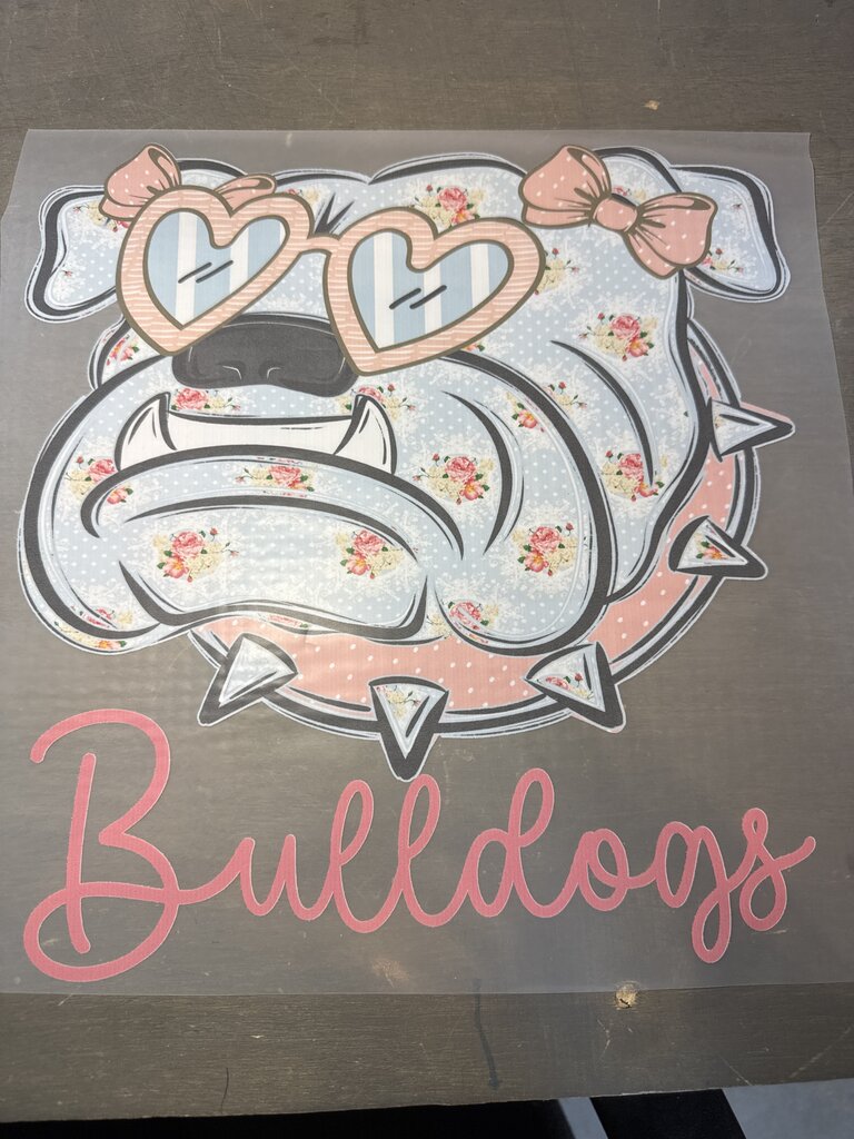 Bulldogs Full Color transfer