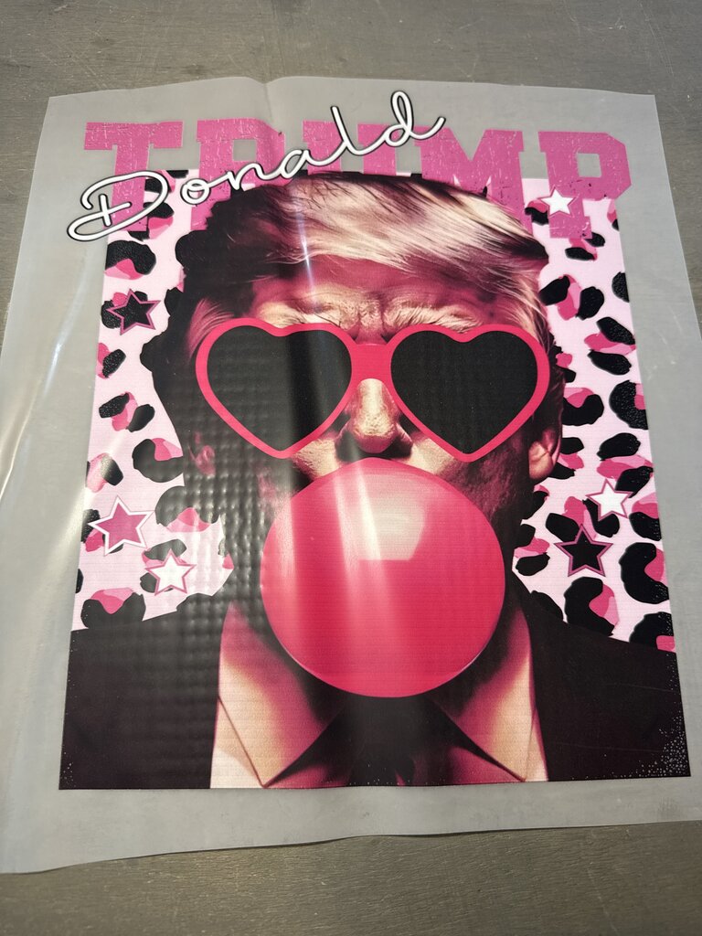 Bubblegum Trump Full Color Transfer