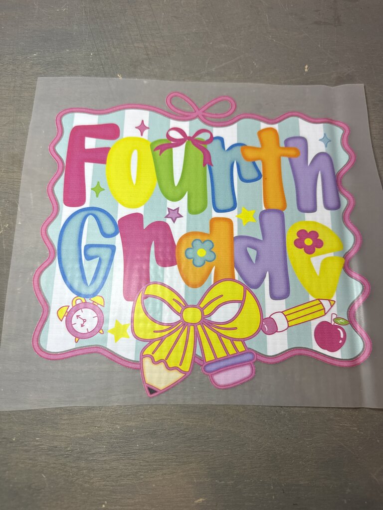 Fourth Grade Full Color Transfer