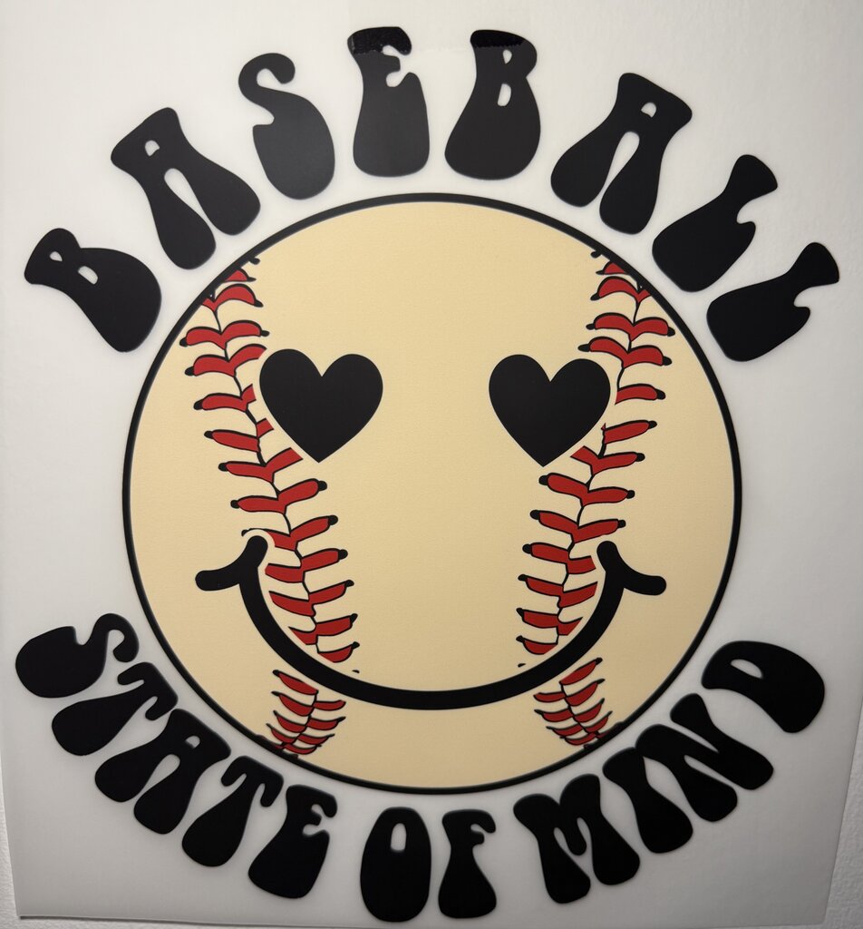 Baseball State of Mind Full Color Transfer