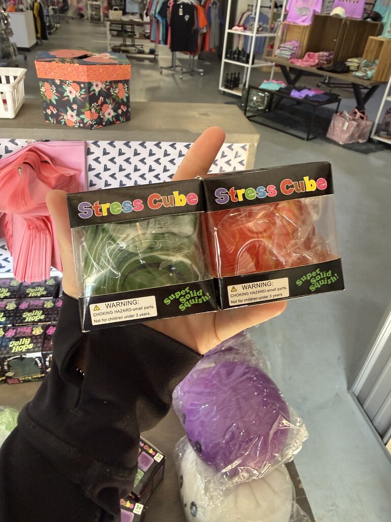Cube Squeeze Balls (Various Colors)