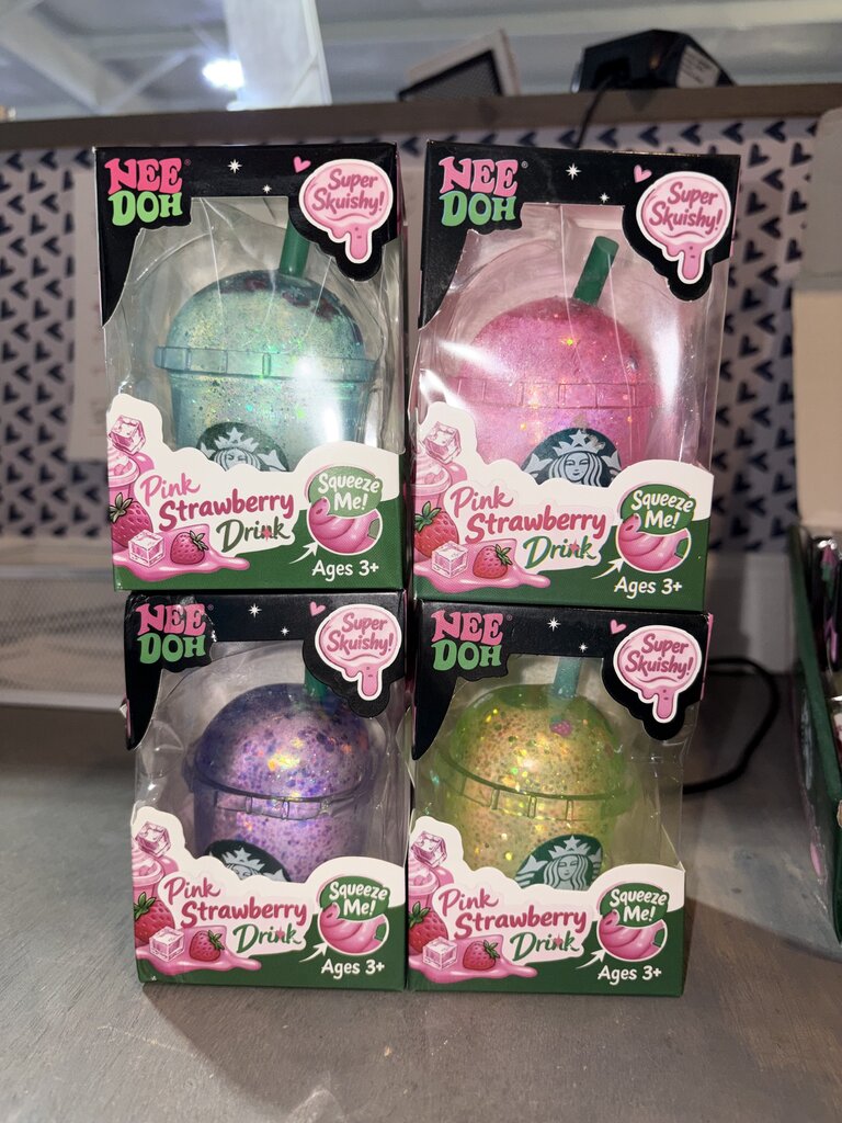 Pink Strawberry Drink Squishy (various colors)