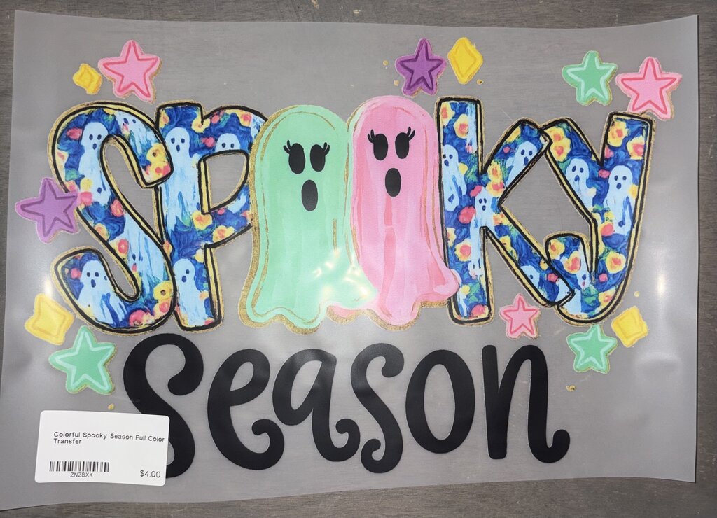 Colorful Spooky Season Full Color Transfer