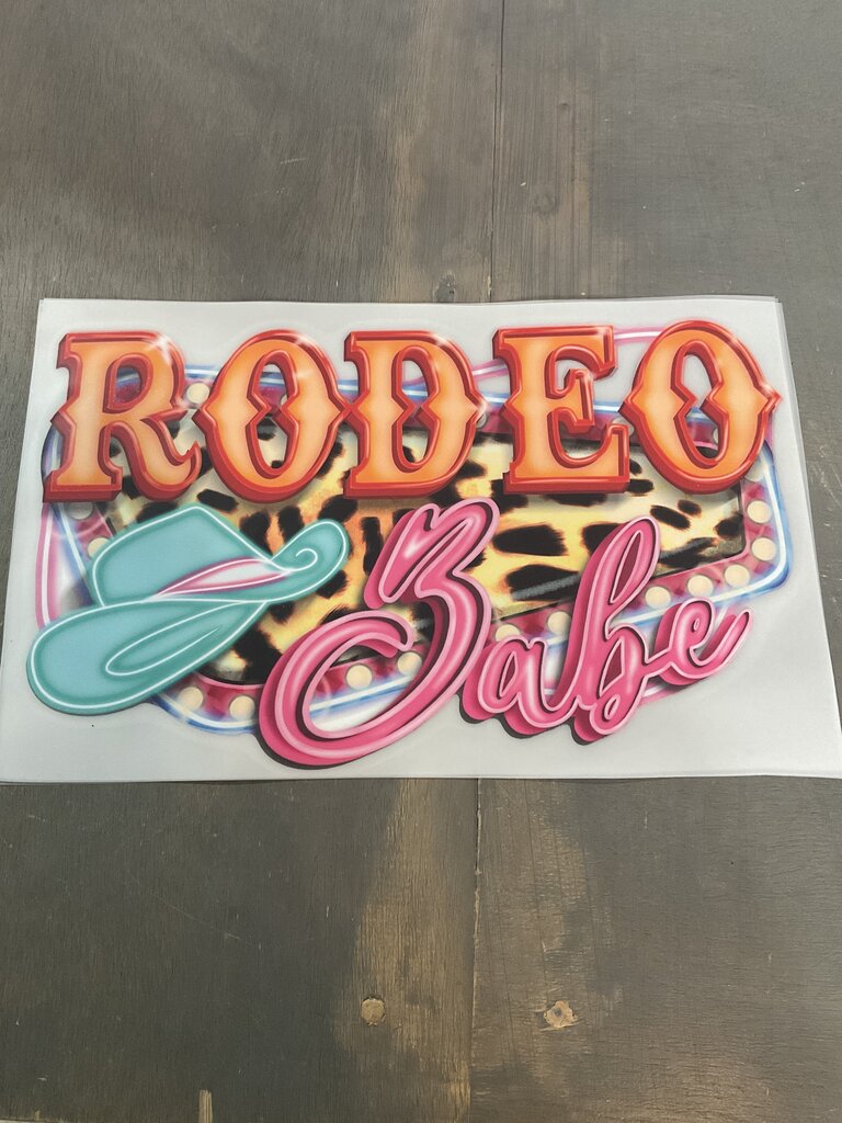 Rodeo Babe Full Color Transfer