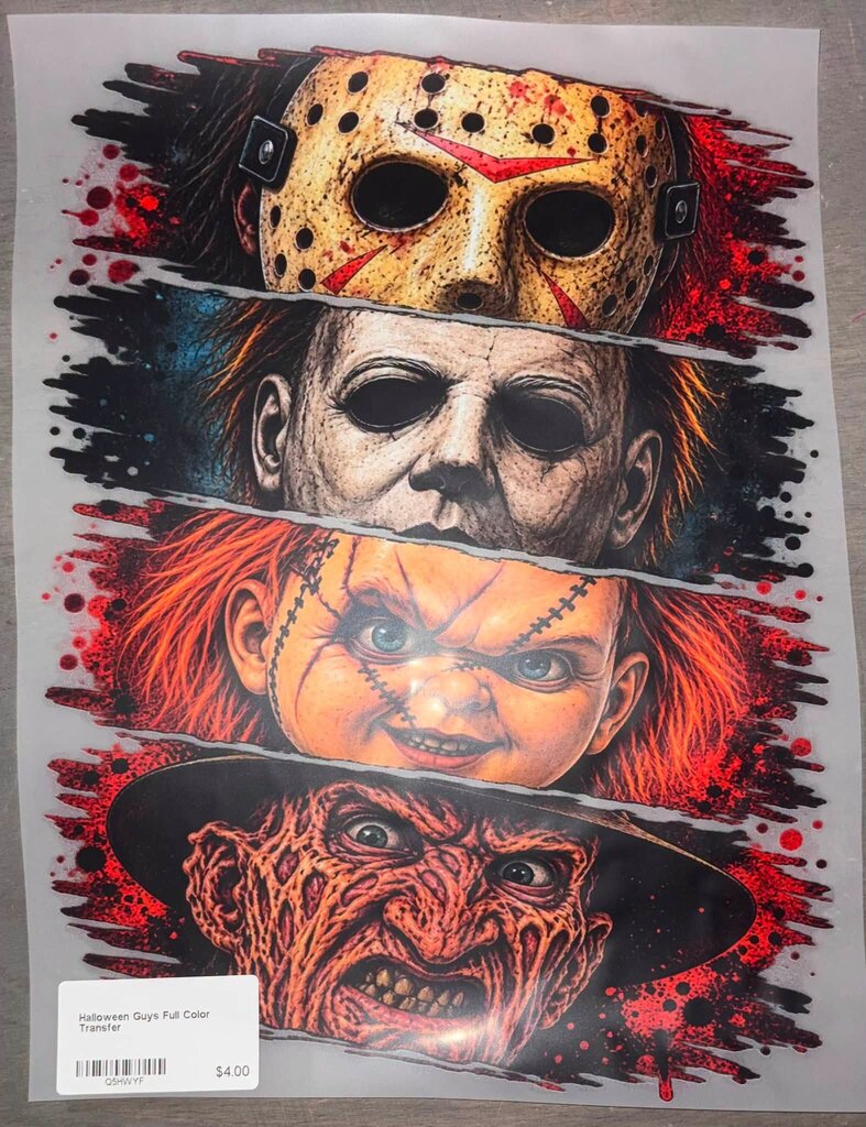 Halloween Guys Full Color Transfer