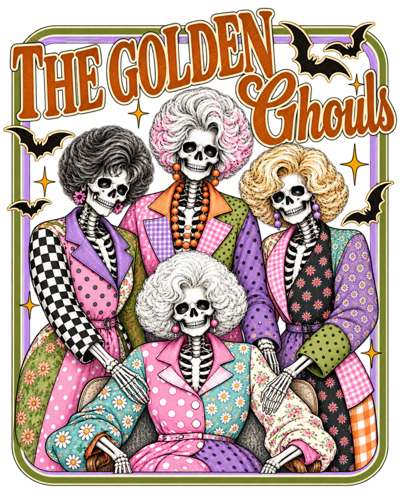 The Golden Ghouls Full Color Transfer