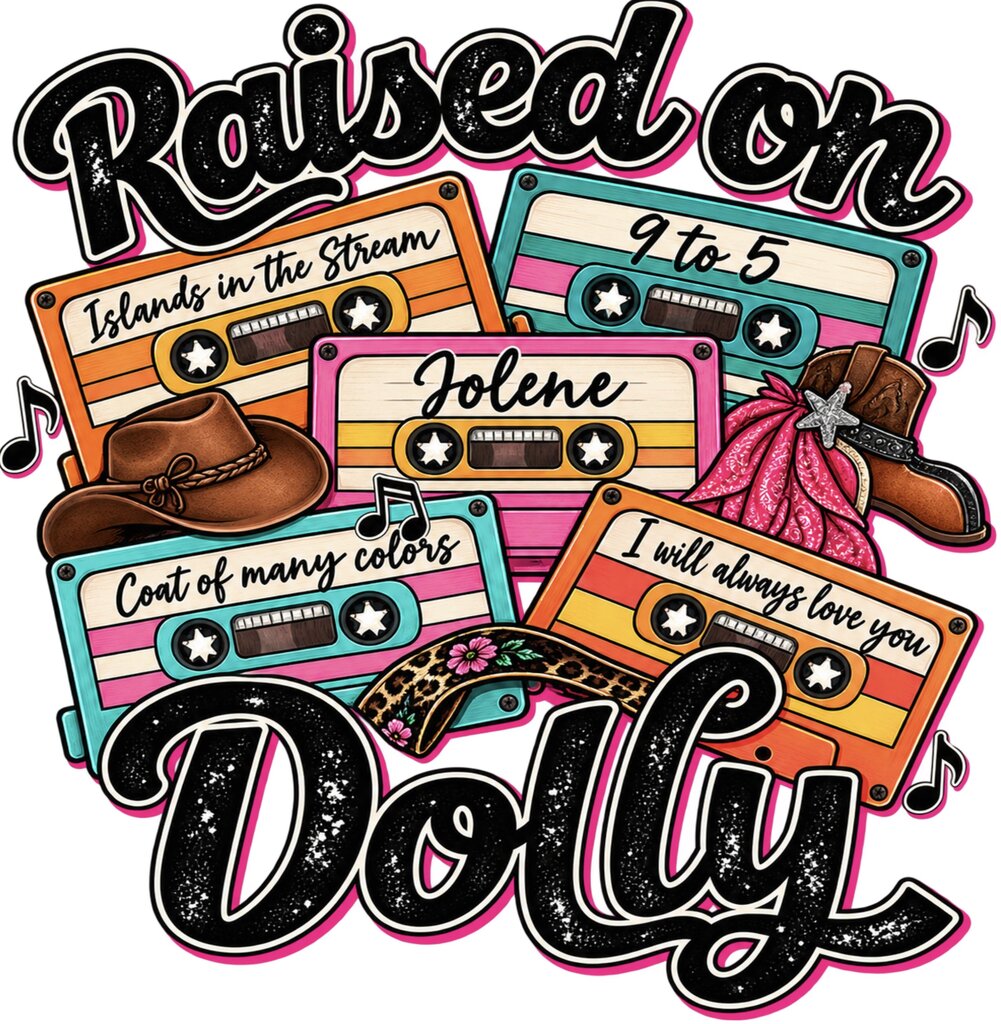 Raised on Dolly Full Color Transfer