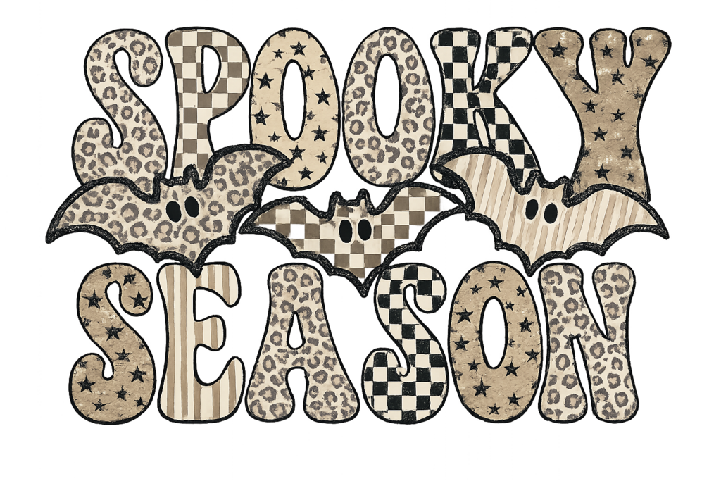 Cheetah Spooky Season Full Color Transfer