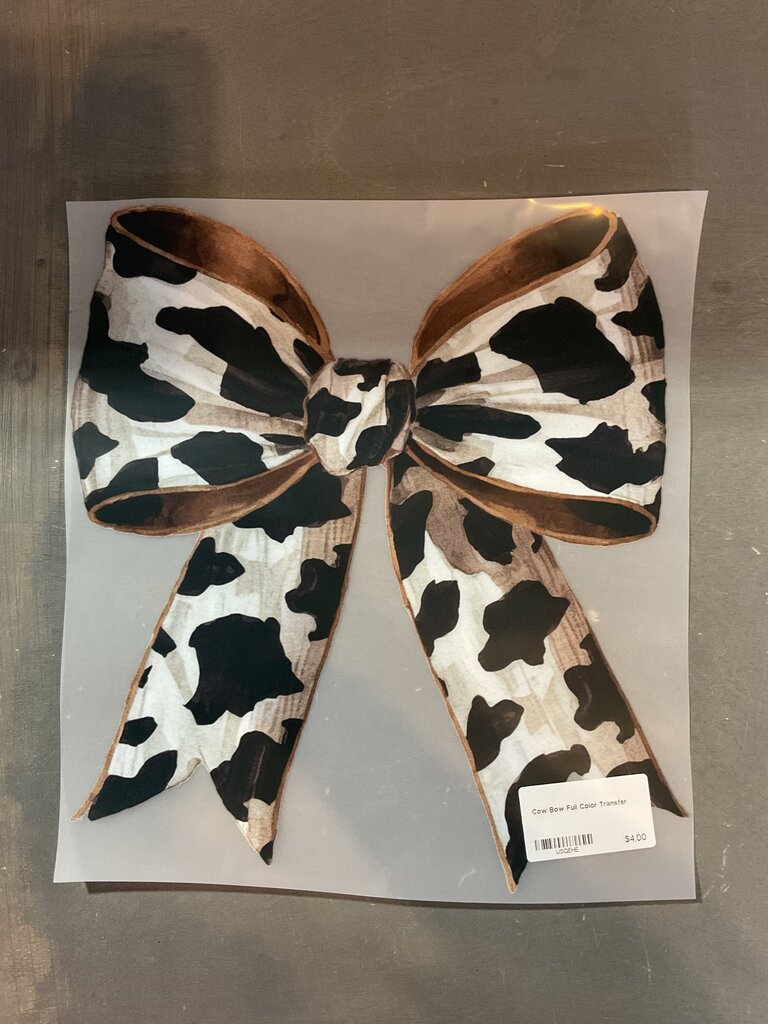 Cow Bow Full Color Transfer