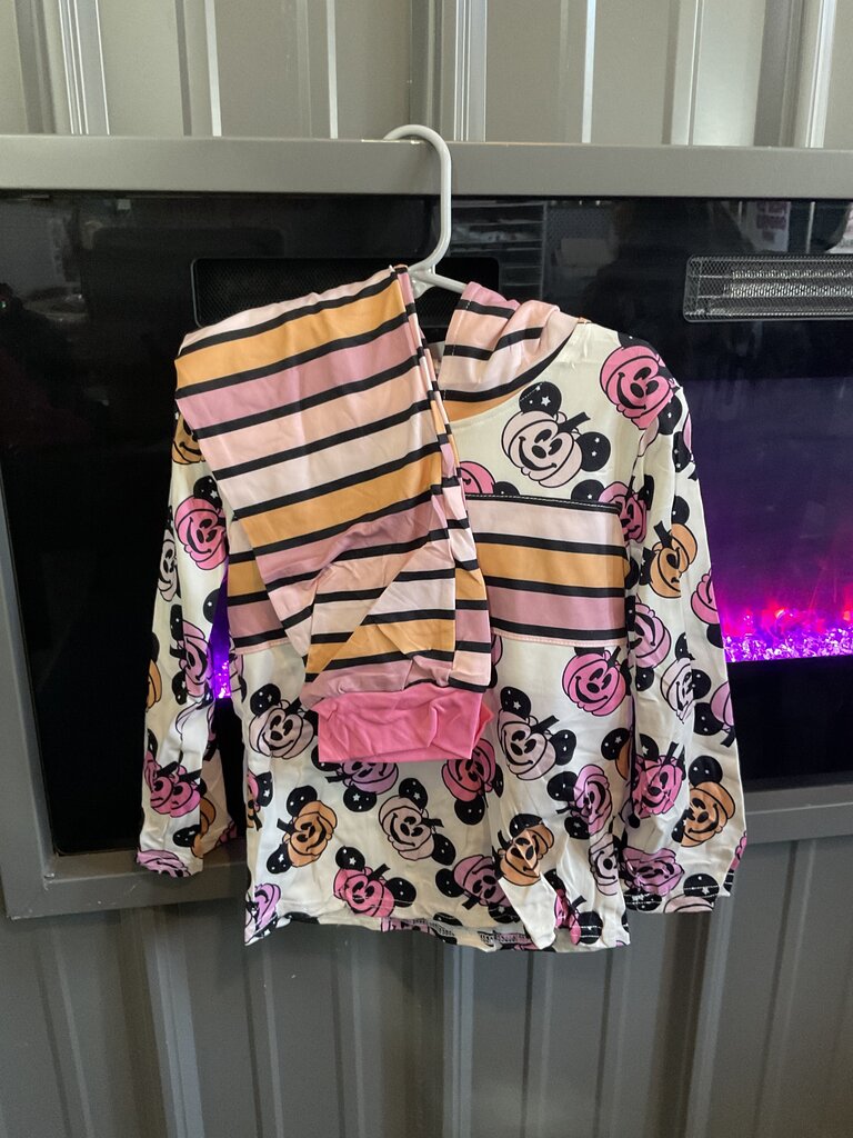 Mickey Pumpkin Hooded Set