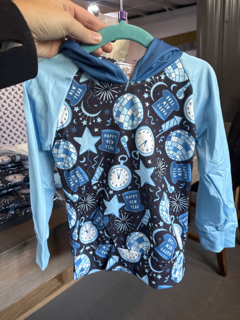 Blue New Year Hoodie