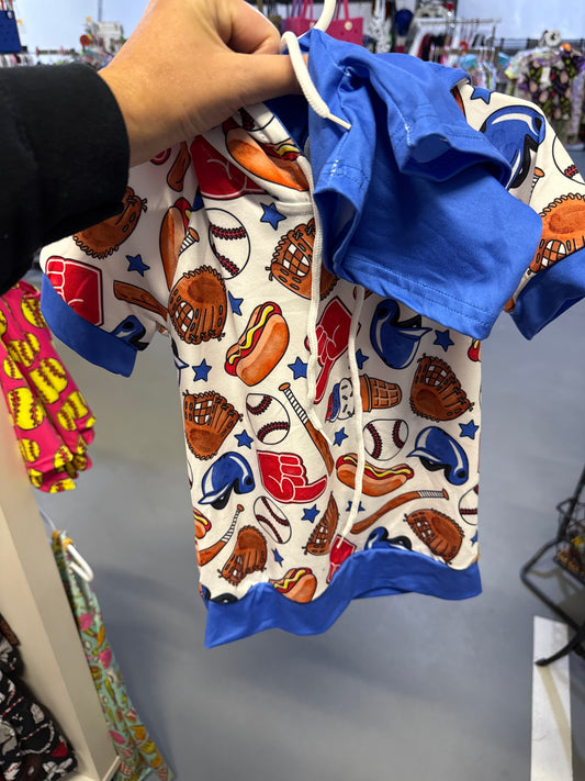 Baseball & Concessions Hooded Set