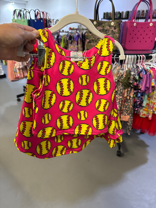 Pink Softball Athletic Set