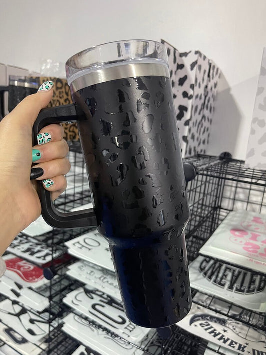 40 OZ LEOPARD PRINT TUMBLER