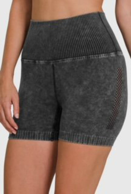 ZENANA HIGH WAISTED SHORTS