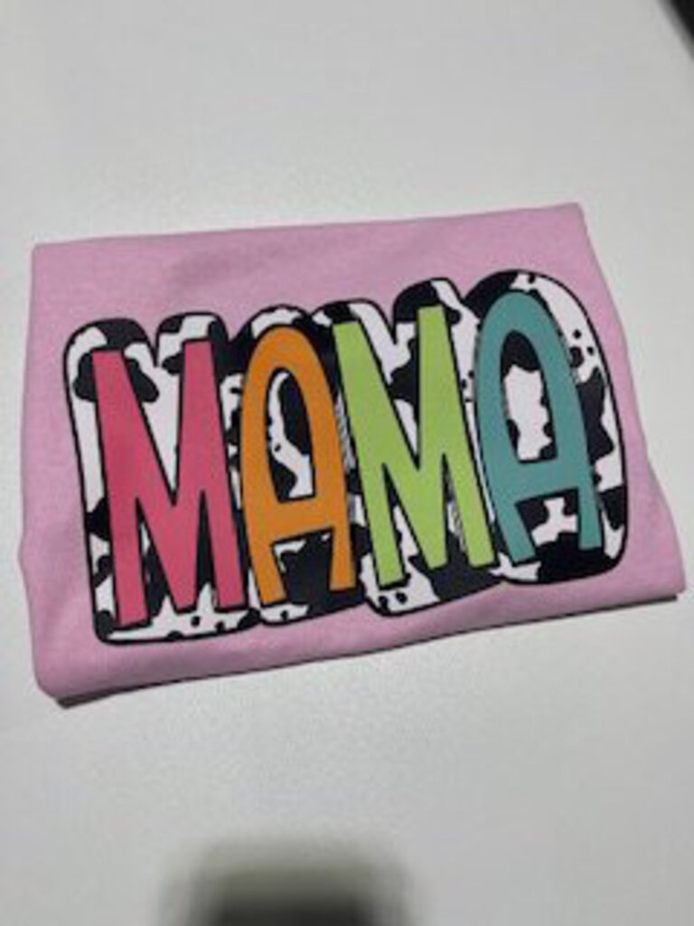 MAMA cow print Tee