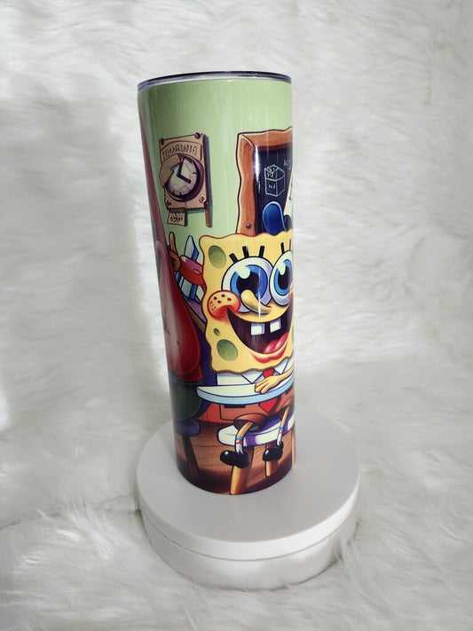 Spongebob/Patrick Inspired Tumbler