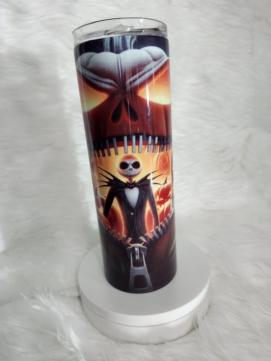 Nightmare Before Christmas Jack and Sally Inspired Tumbler