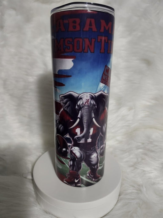 American Flag Alabama Tumbler