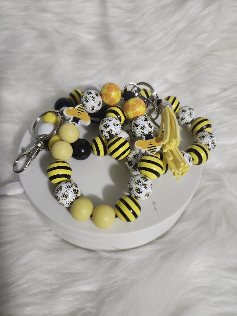 Custom made Bumblebee Keychain