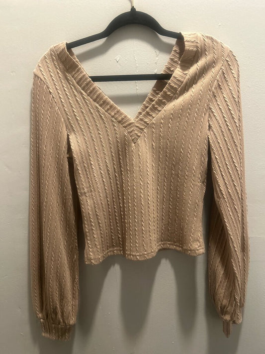 TAN LONGSLEEVE TOP