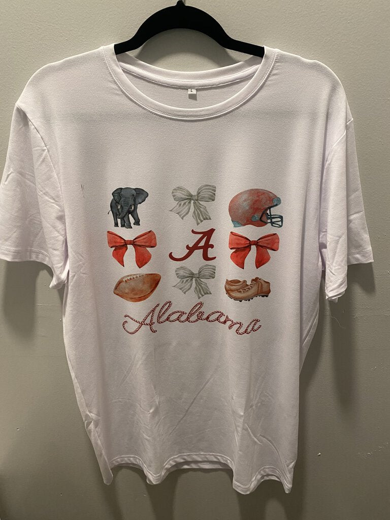 ALABAMA BOWS TEE