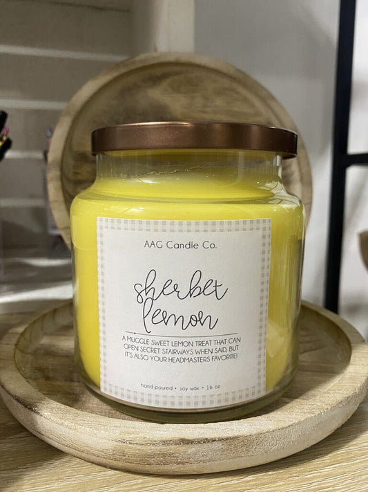 Sherbet Lemon 16oz Candle