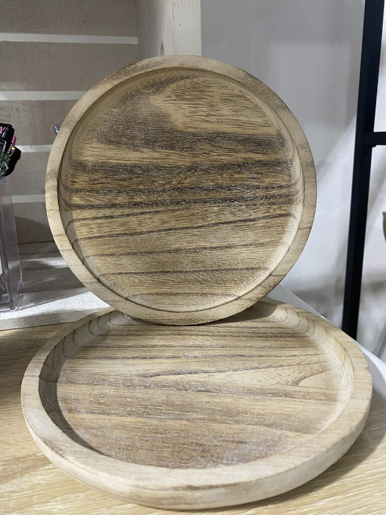 Round Wooden Tray