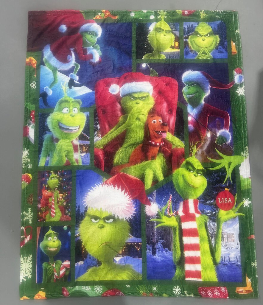 Grinch blankets