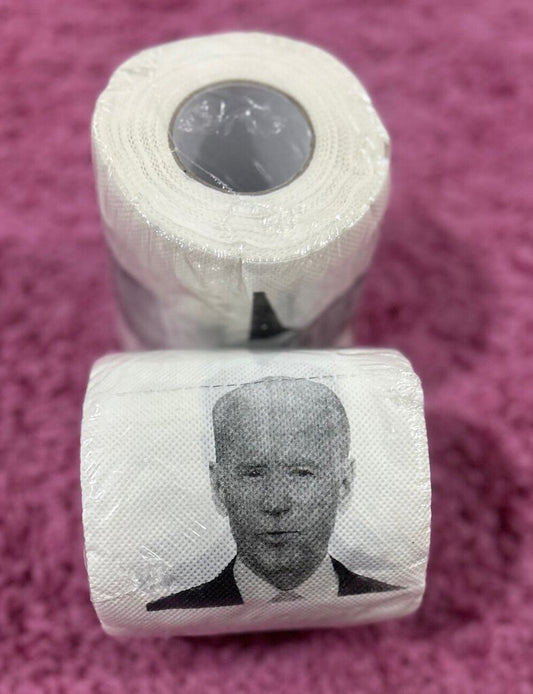 Joe Biden toilet paper gag