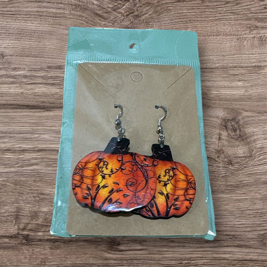 Pumpkin Earrings - Designed