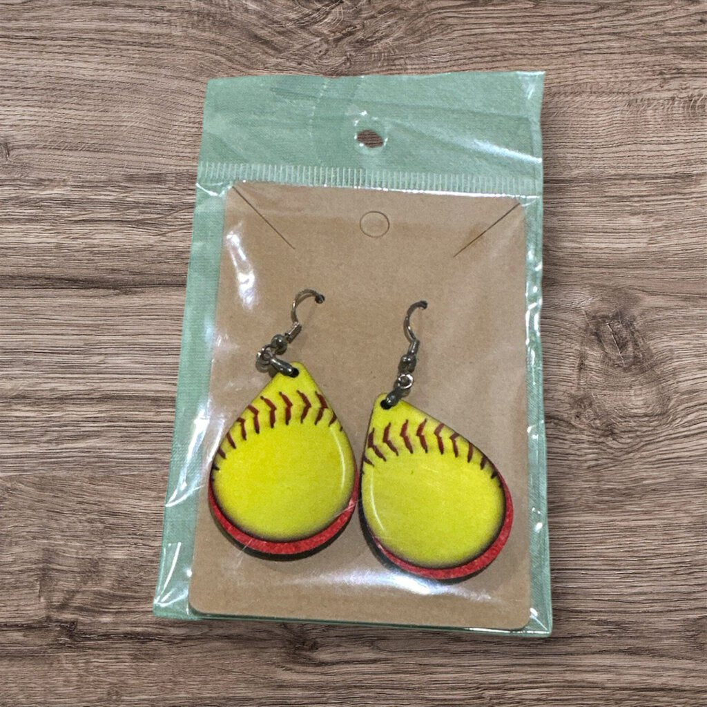 Softball Earrings - Designed