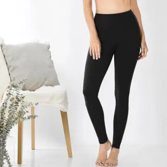 BRUSHED MICROFIBER FULL LENGTH LEGGINGS