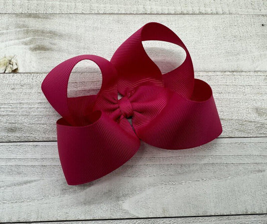 Bow - Fuschia - Medium