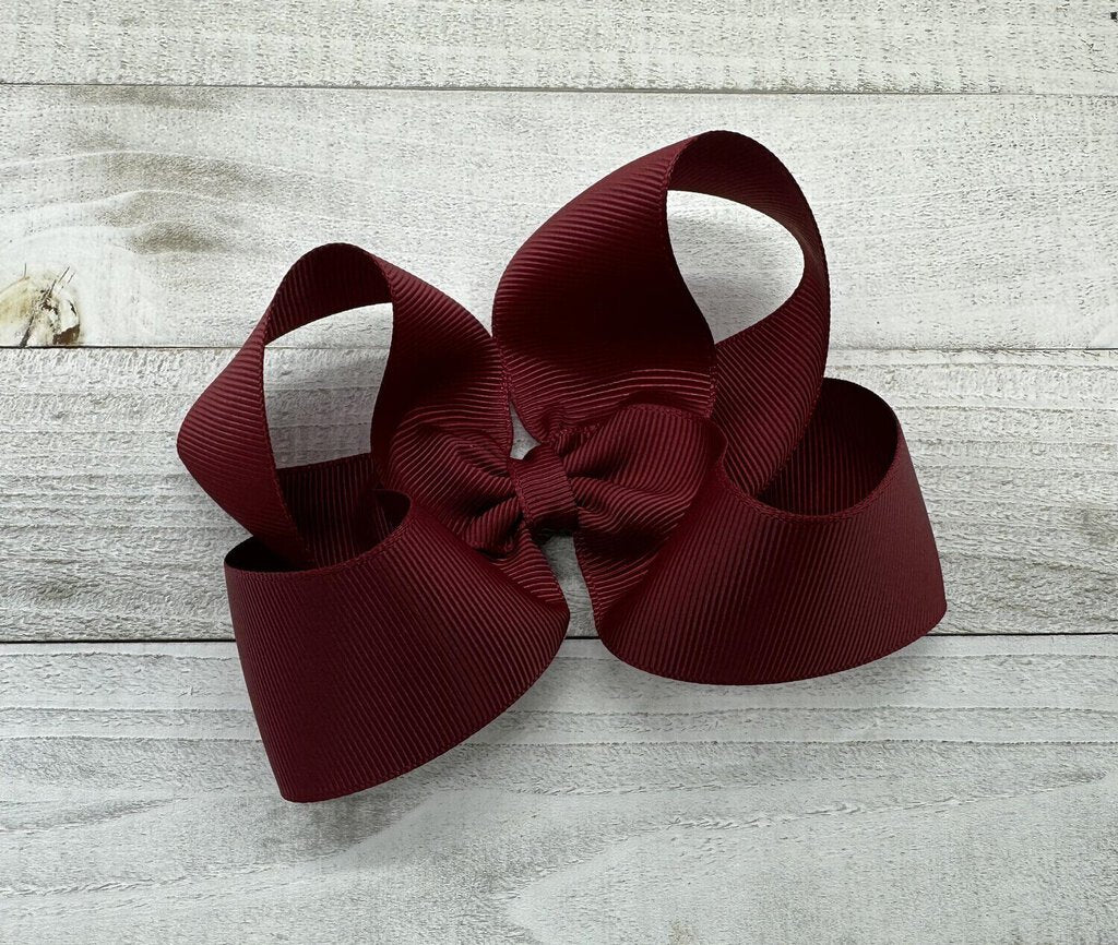 Bow -Maroon - Large